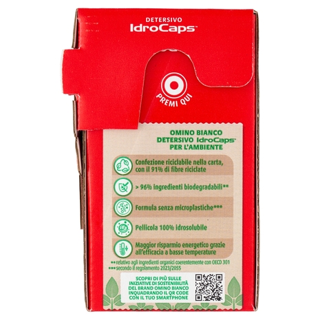 Omino Bianco Detersivo IdroCaps Igiene+ Freschezza Alpina 20 x 19 ml